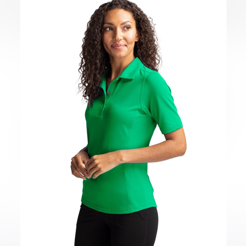 Cutter & Buck Virtue Eco Pique Recycled Womens Polo - Picture 2 of 8